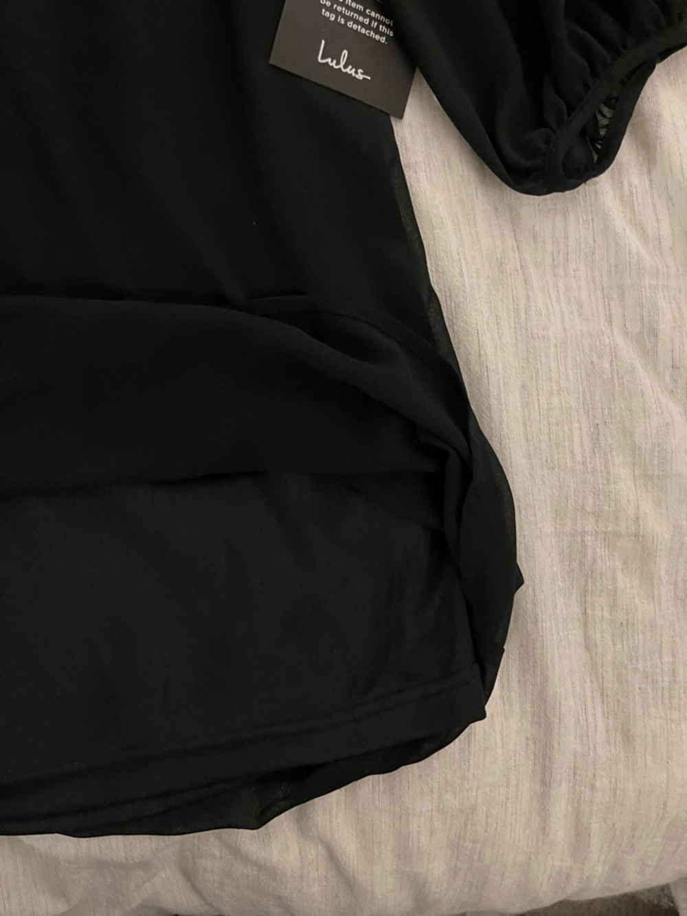 Lulu's Black V-Neck Shift Dress - Picture 3 of 3